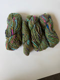 SOLD Green Sample Skein Bundle ~ 4 Mini Skeins