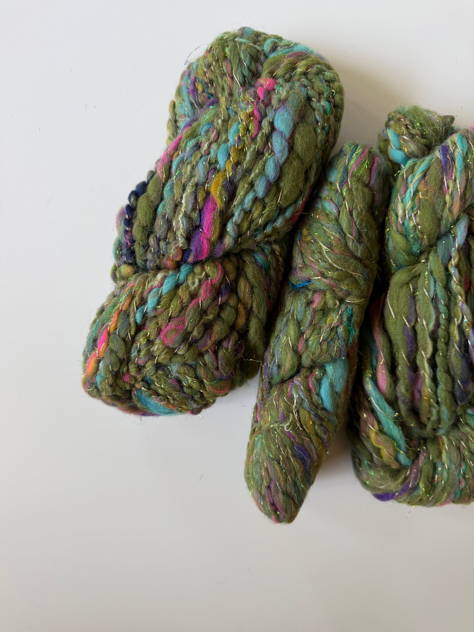 SOLD Green Sample Skein Bundle ~ 4 Mini Skeins