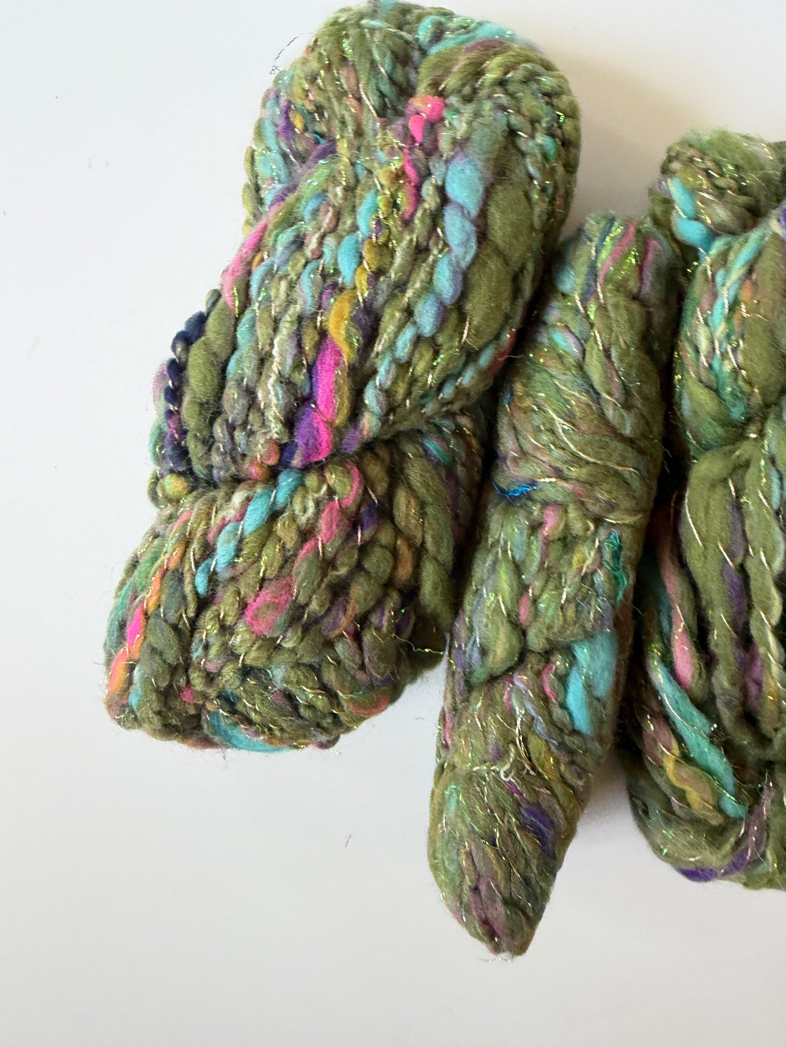 SOLD Green Sample Skein Bundle ~ 4 Mini Skeins