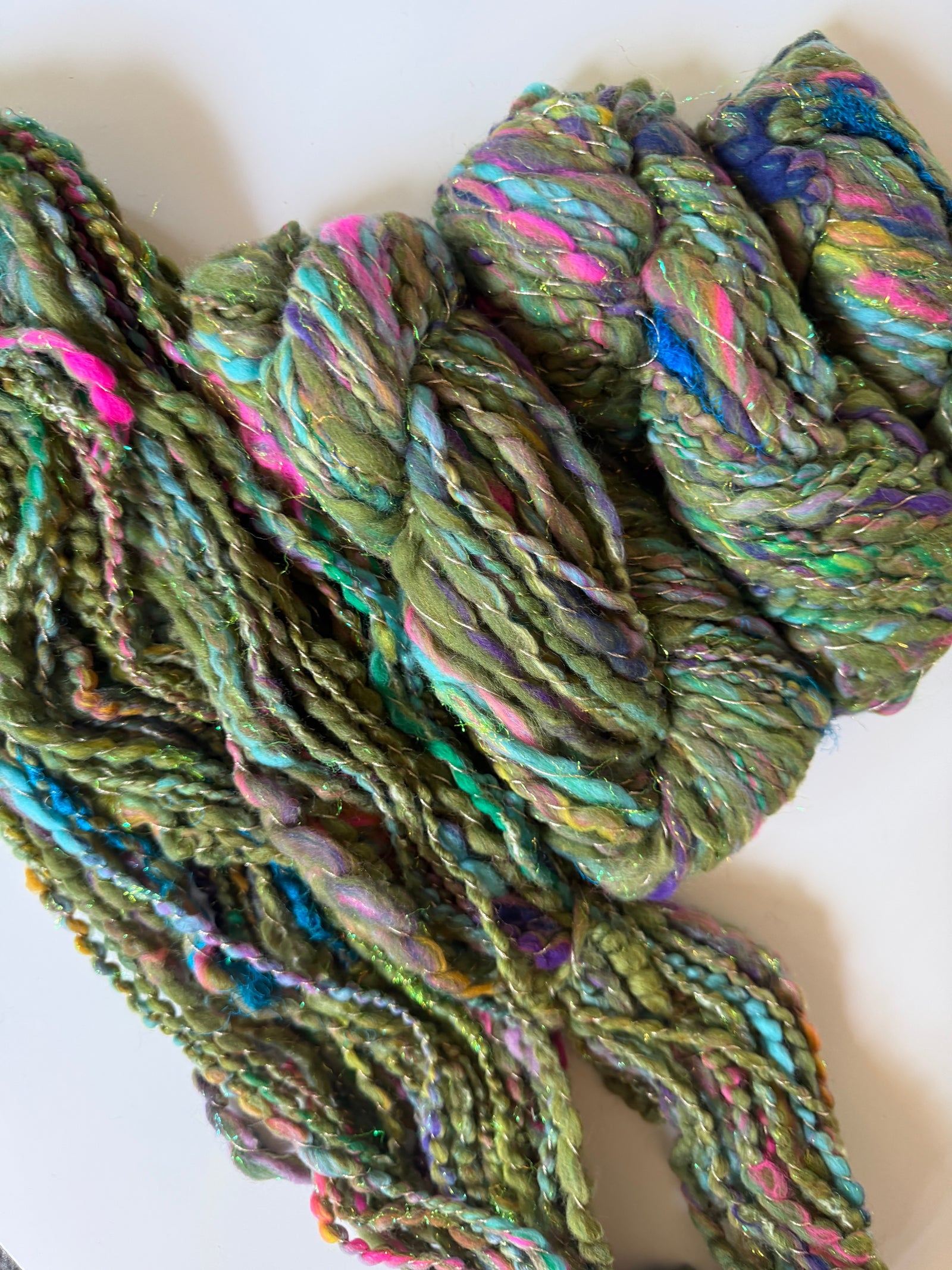 SOLD Green Sample Skein Bundle ~ 4 Mini Skeins