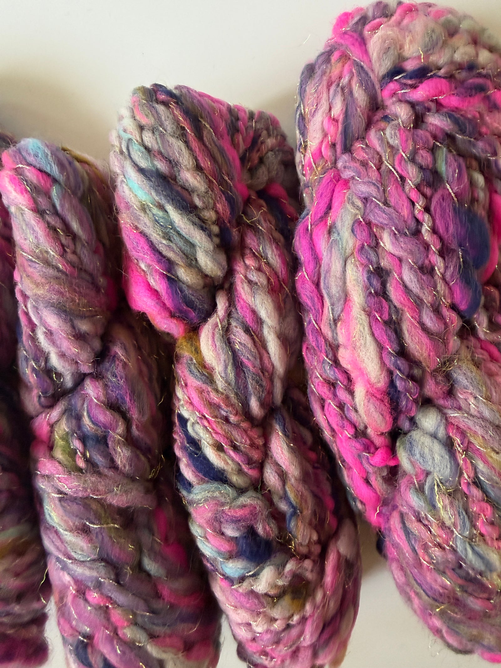 SOLD Pink/Purple Sample Skein Bundle ~ 4 Mini Skeins