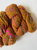 SOLD Mustard/Pink Sample Skein Bundle ~ 4 Mini Skeins