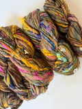 SOLD Mustard/Green Sample Skein Bundle ~ 5 Mini Skeins