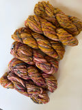 SOLD Mustard/Rose Pink Sample Skein Bundle ~ 6 Mini Skeins
