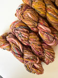 SOLD Mustard/Rose Pink Sample Skein Bundle ~ 6 Mini Skeins