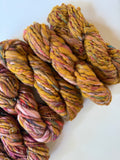 SOLD Mustard/Rose Pink Sample Skein Bundle ~ 6 Mini Skeins