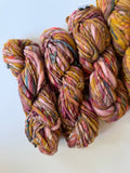 SOLD Mustard/Rose Pink Sample Skein Bundle ~ 6 Mini Skeins