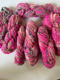 SOLD Neon Pink Sample Skein Bundle ~ 8 Mini Skeins