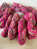 SOLD Neon Pink Sample Skein Bundle ~ 8 Mini Skeins