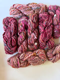 SOLD Maroon/Rose Sample Skein Bundle ~ 9 Mini Skeins