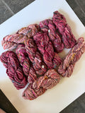 SOLD Maroon/Rose Sample Skein Bundle ~ 9 Mini Skeins