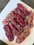 SOLD Maroon/Rose Sample Skein Bundle ~ 9 Mini Skeins