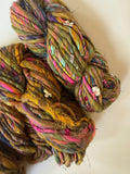 SOLD Mustard/Green Sample Skein Bundle ~ 5 Mini Skeins