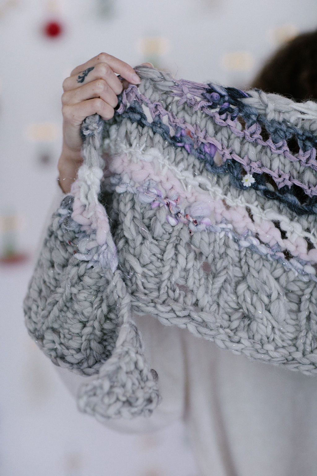 Knit Collage Cables are for Lovers Shawl Knitting Pattern