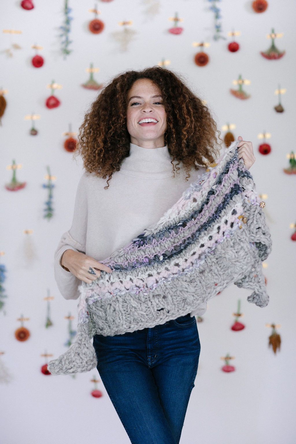 Knit Collage Cables are for Lovers Shawl Knitting Pattern
