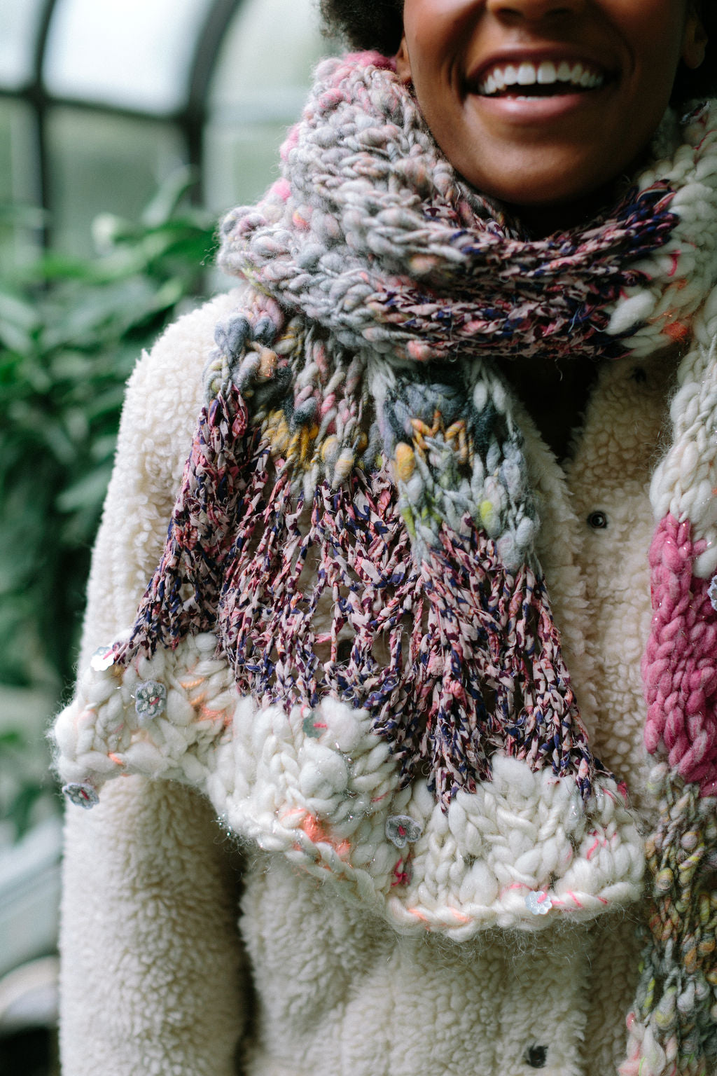Knit Collage Chevron Sunrise Shawl Pattern