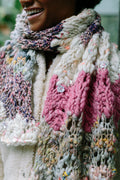 Knit Collage Chevron Sunrise Shawl Pattern