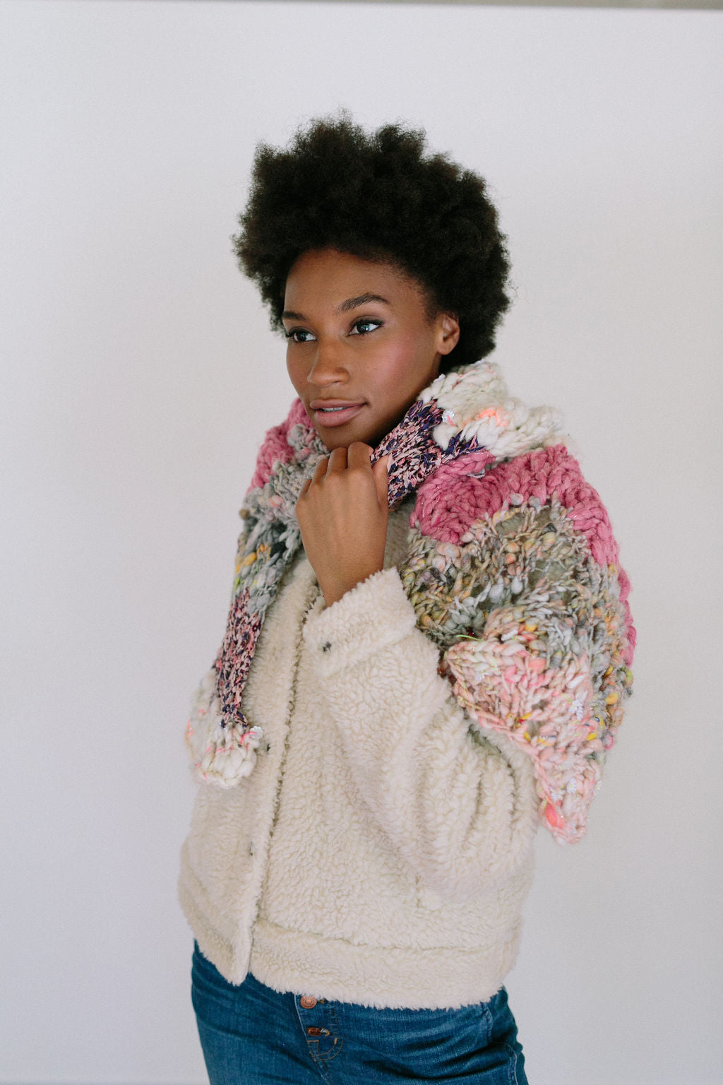Knit Collage Chevron Sunrise Shawl Pattern