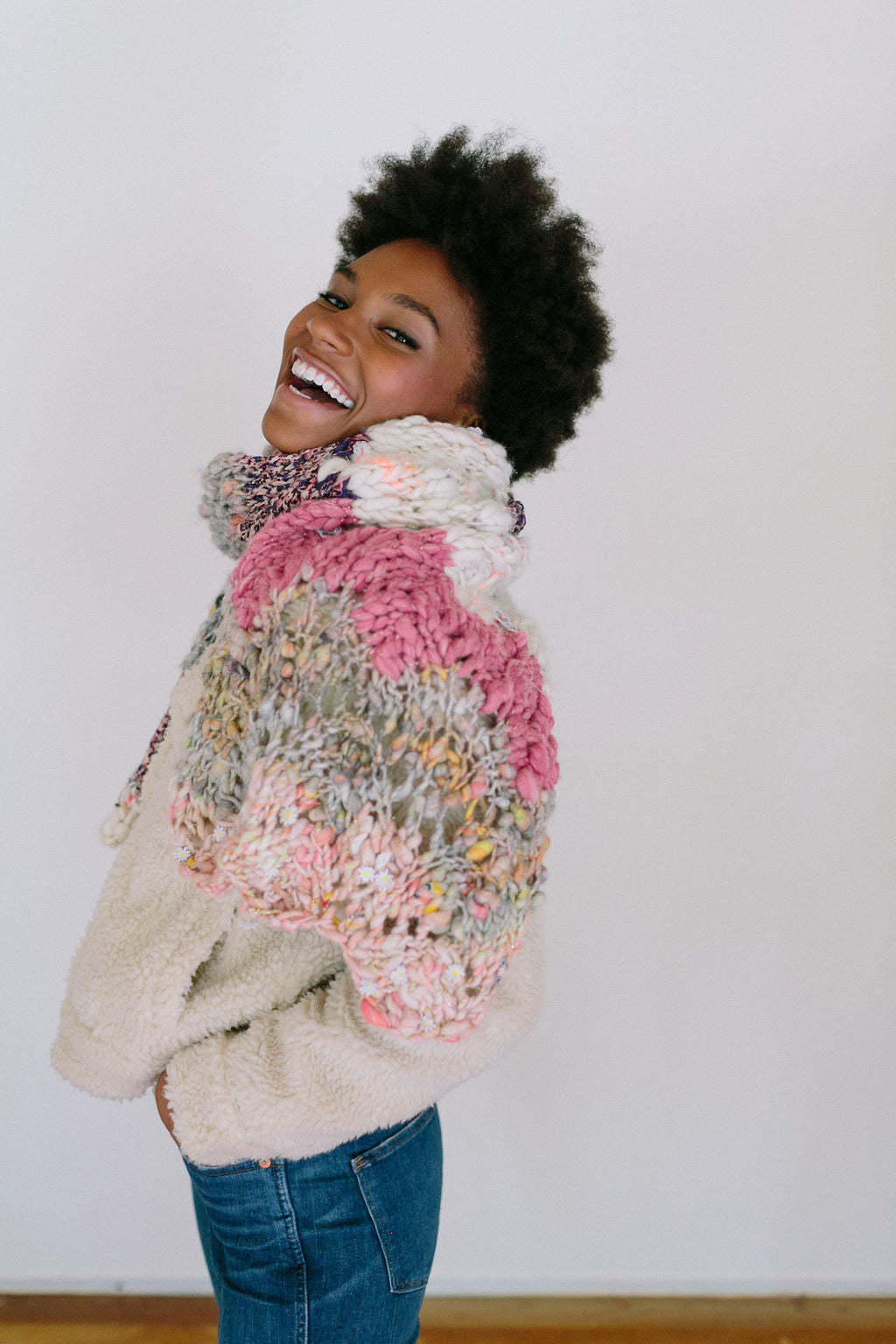 Knit Collage Chevron Sunrise Shawl Pattern