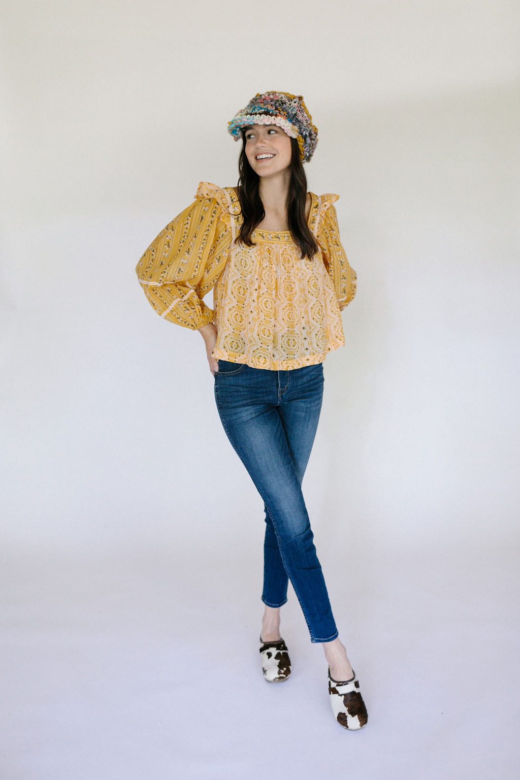 Chin Up Cabbie Hat Knit Collage Hat Pattern