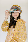 Chin Up Cabbie Hat Knit Collage Hat Pattern