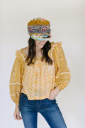 Chin Up Cabbie Hat Knit Collage Hat Pattern