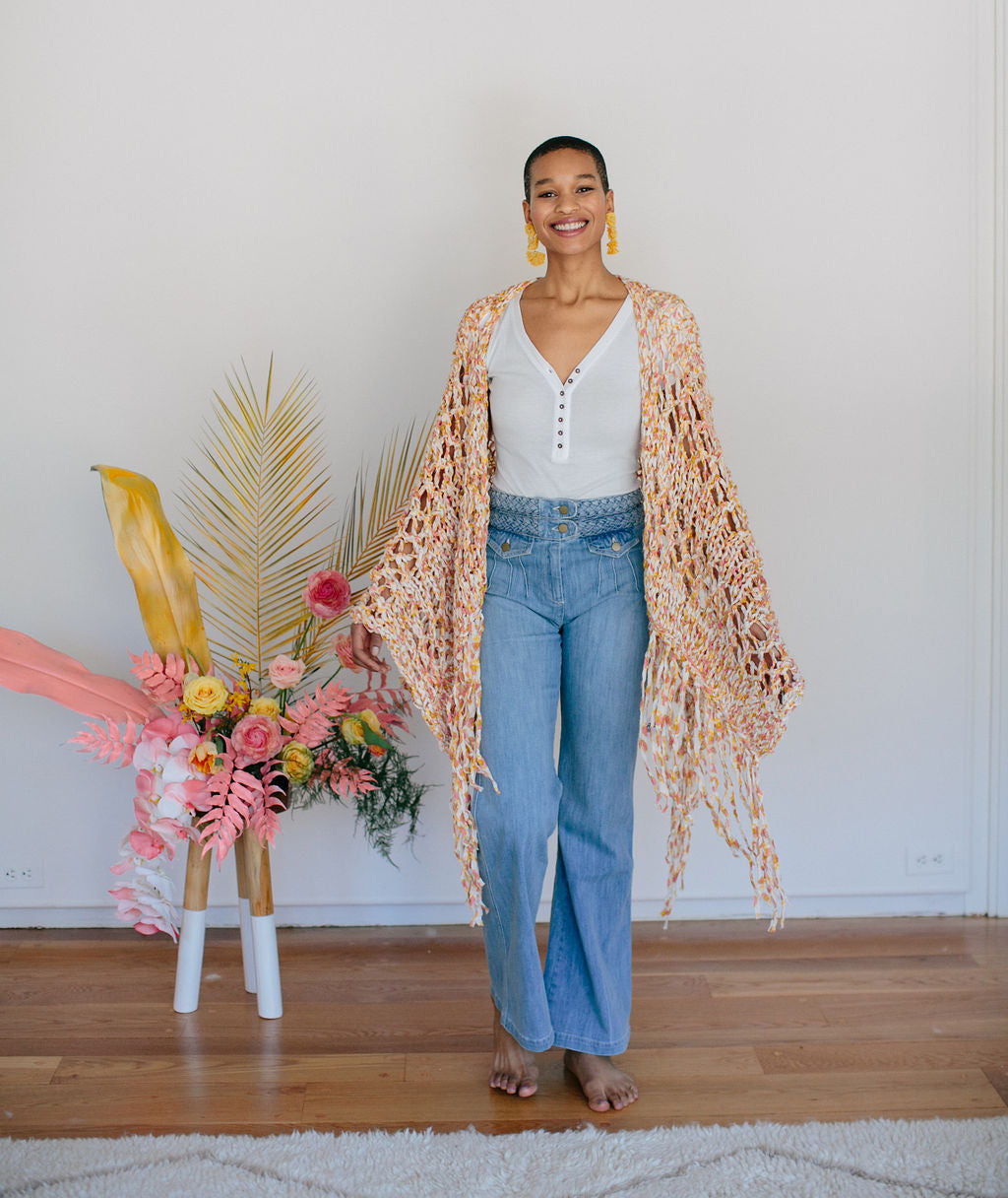 Knit Collage Coachella Wrap Pattern