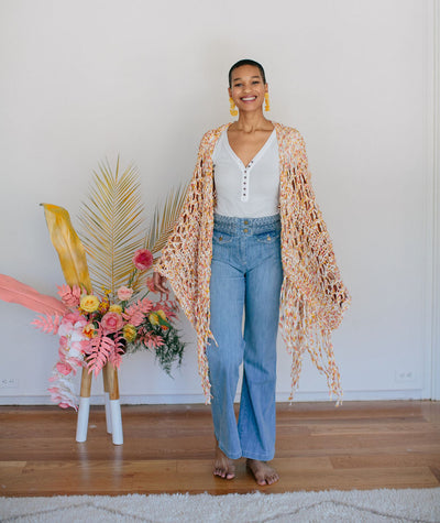 Knit Collage Coachella Wrap Pattern