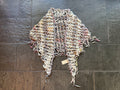 Color Dipped Twinkle Shawl ~ Amulet / Coconut Sparkle Sample 91
