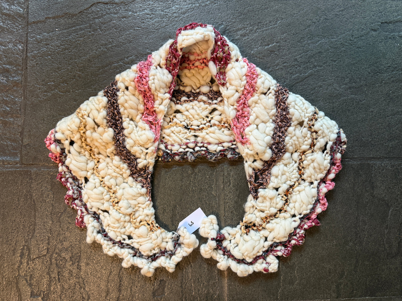 Constellation Shawl ~ French Vanilla / Mixed Wildflower Sample 65