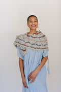 Constellation Shawl ~ Fog Heather / Blush Happy Sample 94