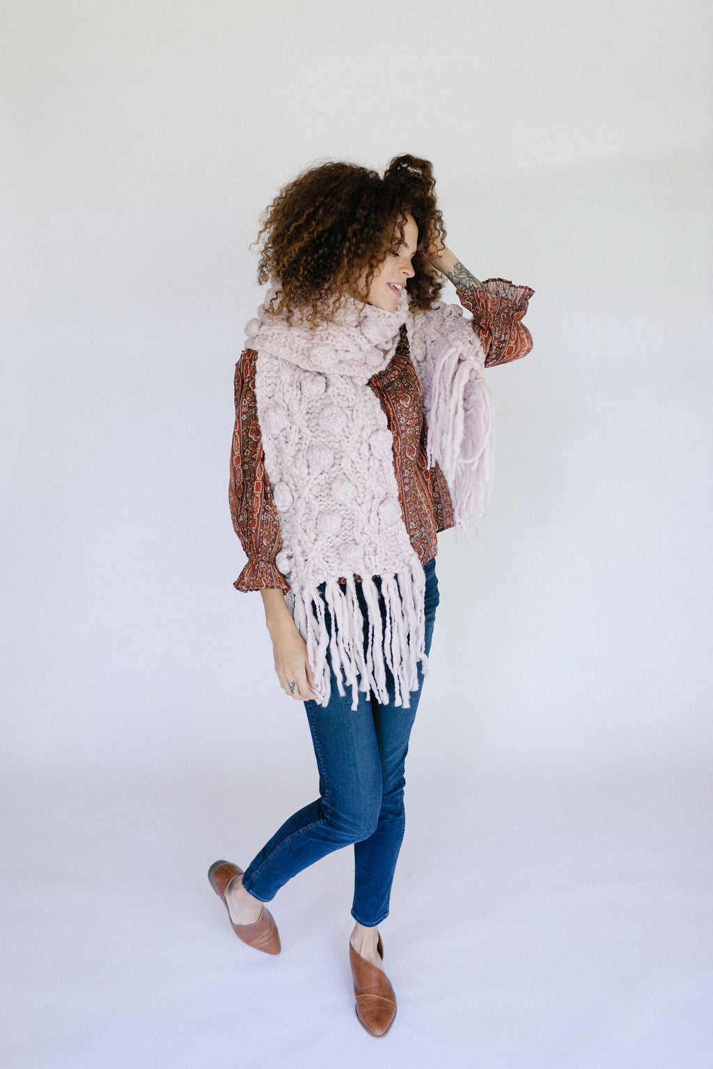 Cozy Happy Bobble Scarf Class