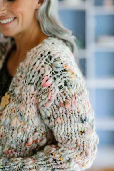 Daisy Chain Cardi Smoky Quartz