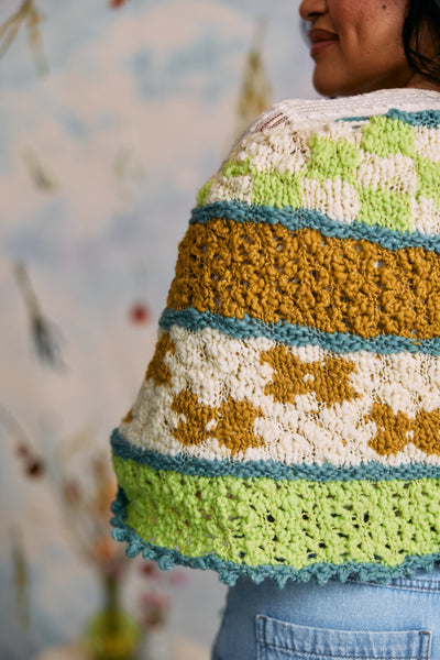 Dew Drop Crescent Shawl Pattern