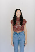 Knit Collage Diamond Crop Sweater Pattern