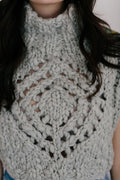 Knit Collage Diamond Crop Sweater Pattern