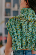 Knit Collage Diamond Crop Sweater Pattern
