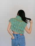 Knit Collage Diamond Crop Sweater Pattern