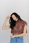 Knit Collage Diamond Crop Sweater Pattern