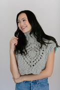Knit Collage Diamond Crop Sweater Pattern