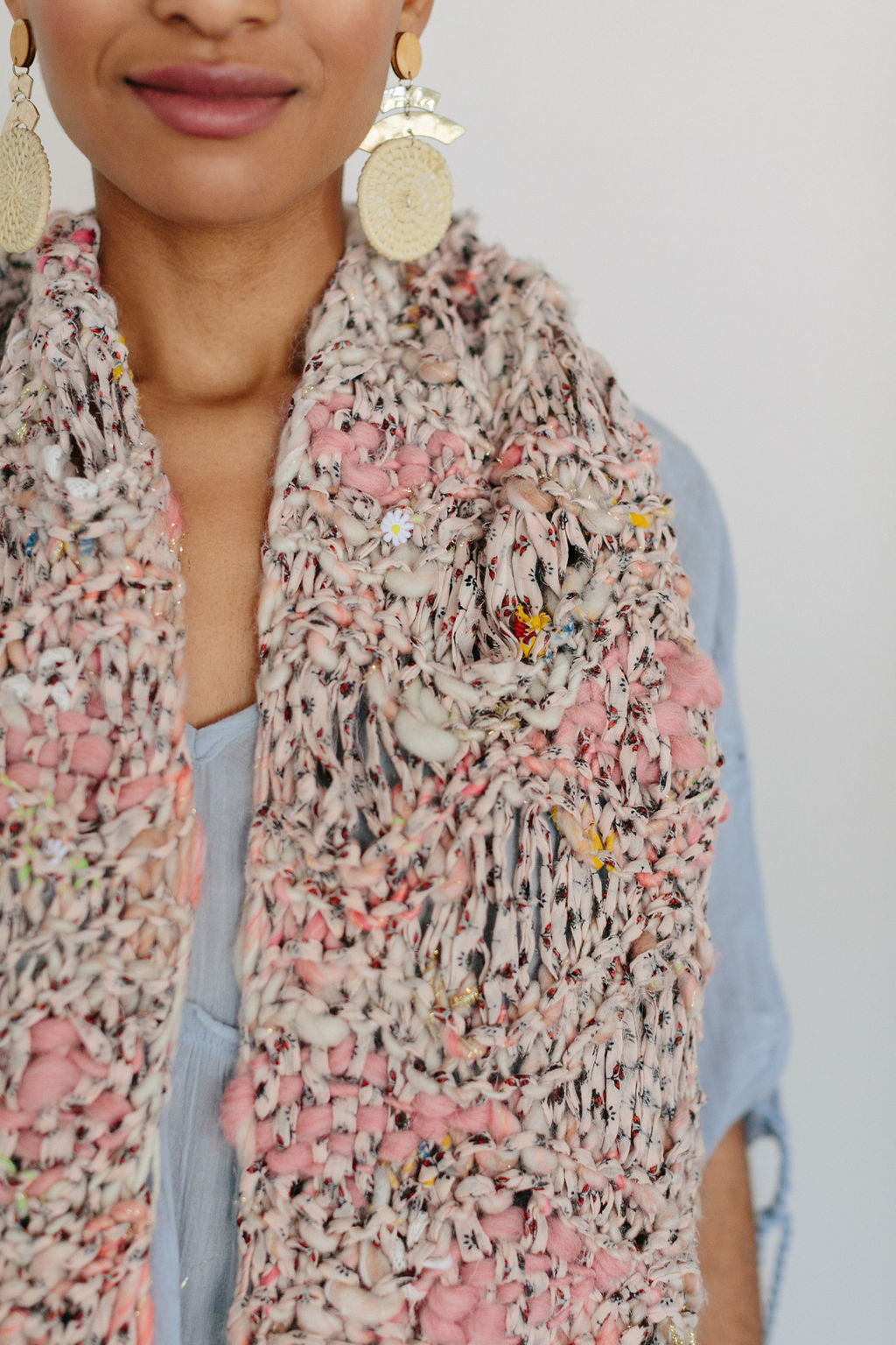 Dotted Sea Wave Shawl Pattern