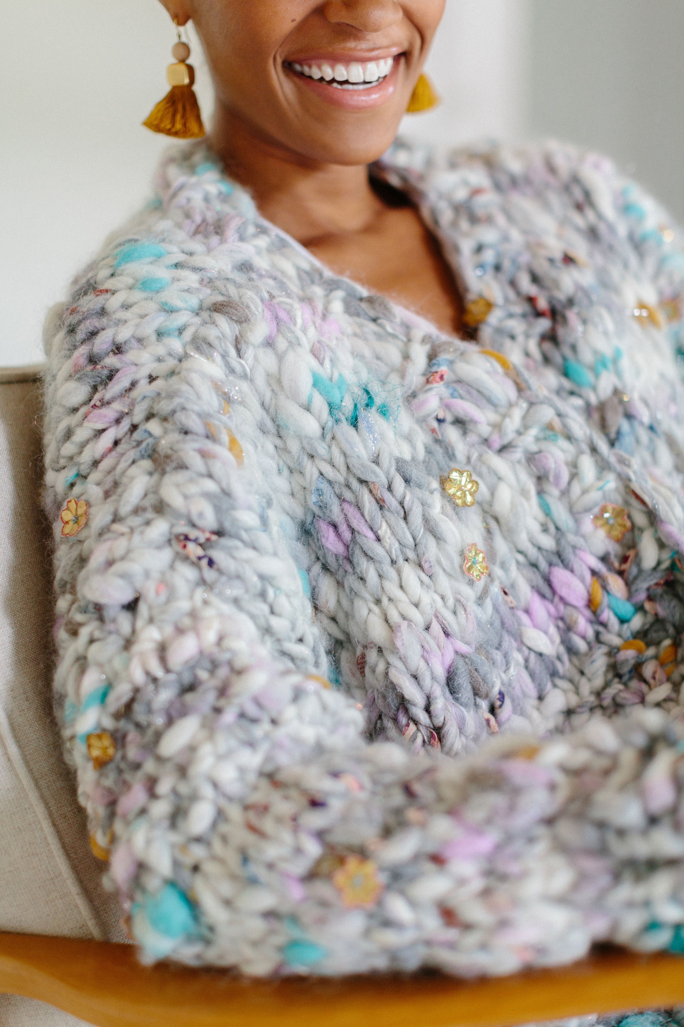 【新品タグ付】23AW　Nordic Collage Knit Cardigan DISCOVERED DISCOVERED(ディスカバード) / Nordic Collage Knit