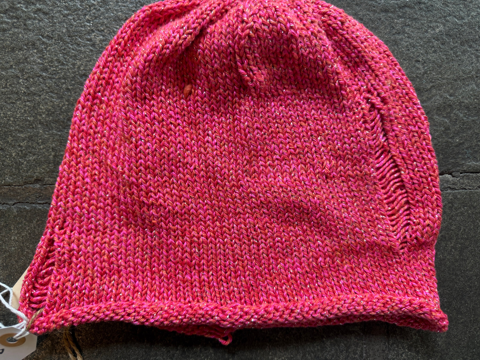 Drop Stitch Beanie ~ Maharani Silk Sample 80