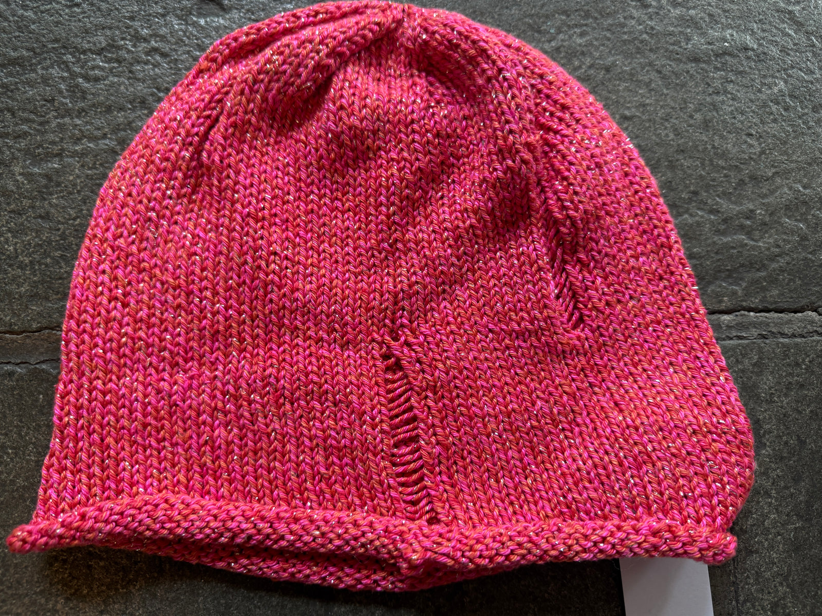 Drop Stitch Beanie ~ Maharani Silk Sample 80