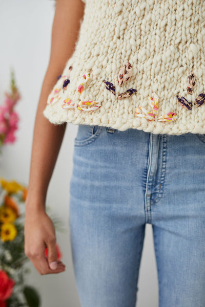 Lower view of the Sweater