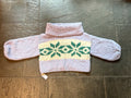 Enchanted Forest Sweater ~ Periwinkle / Ice Green Sample 35