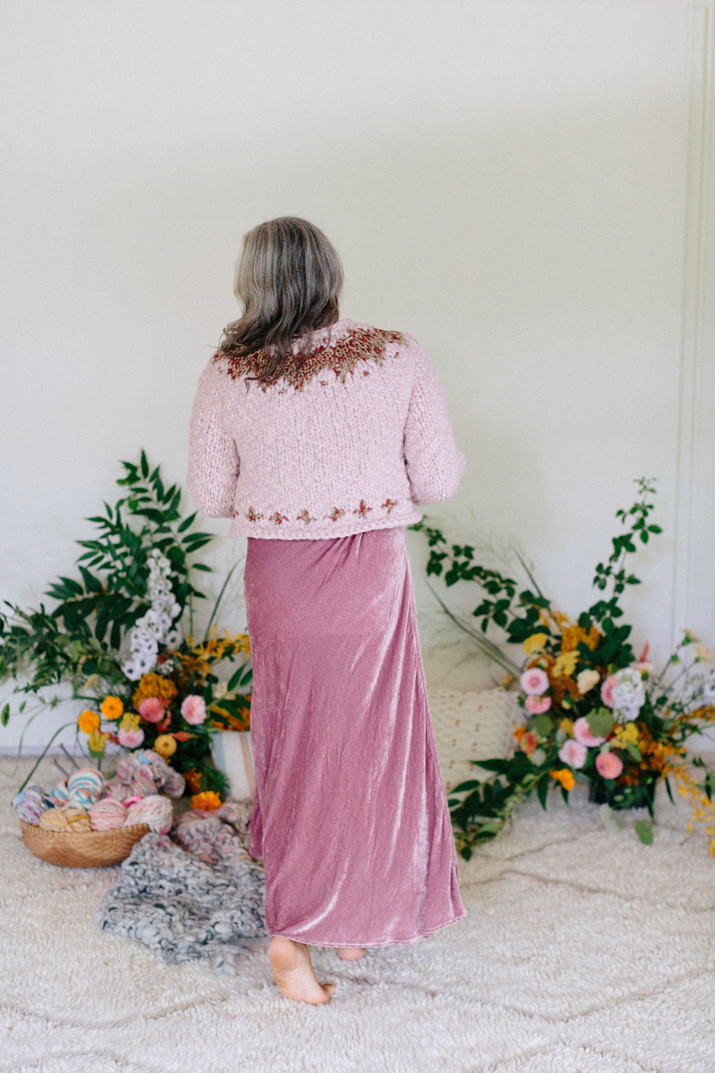 Exhale Sweater ~ Lavender Dust / Sierra Redwood Sample 6
