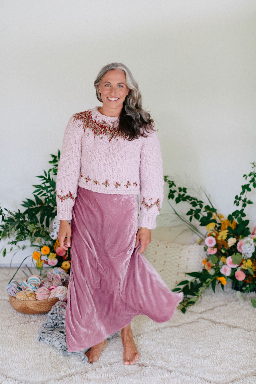 Exhale Sweater ~ Lavender Dust / Sierra Redwood Sample 6