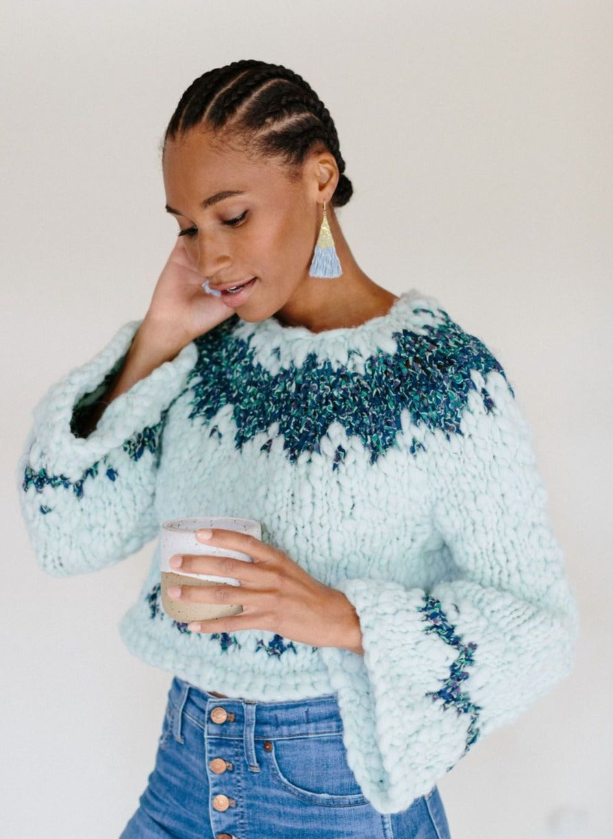 Exhale Sweater Pattern – Knit Collage