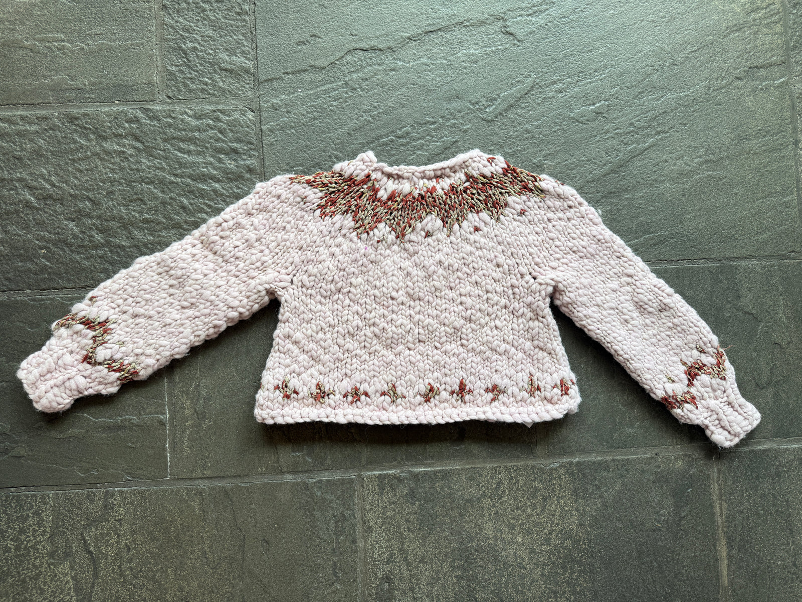 Exhale Sweater ~ Lavender Dust / Sierra Redwood Sample 6